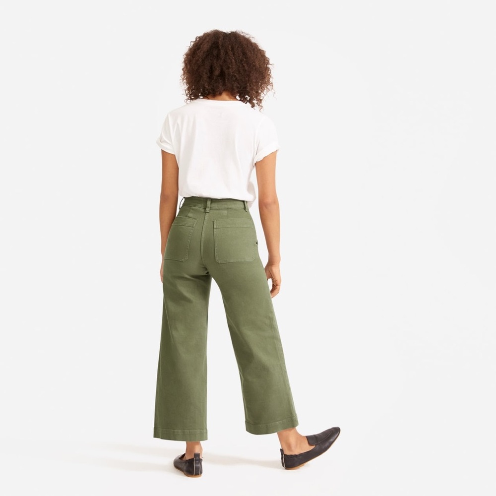 Everlane’s Wide Leg Crop Pant Size 2 Surplus Color